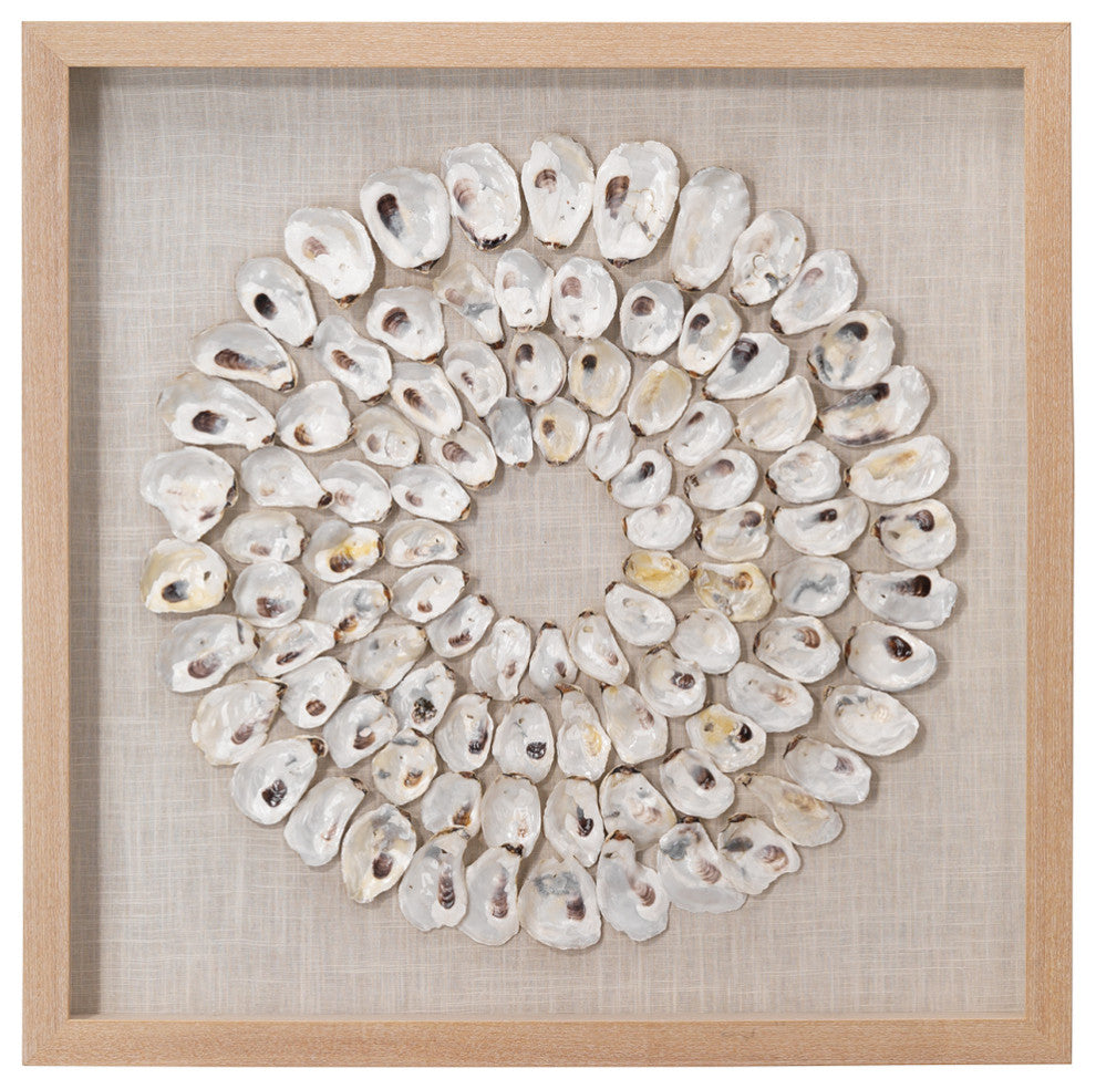 Maldives Framed Wall Art, White Abalone Shells