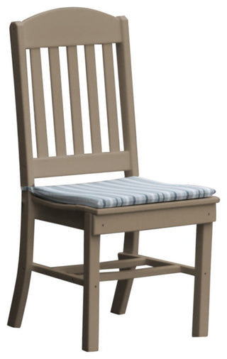 Poly Lumber Classic Dining Chair, Weathered Wood