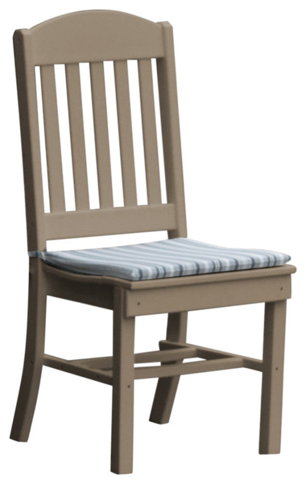 Poly Lumber Classic Dining Chair, Weathered Wood
