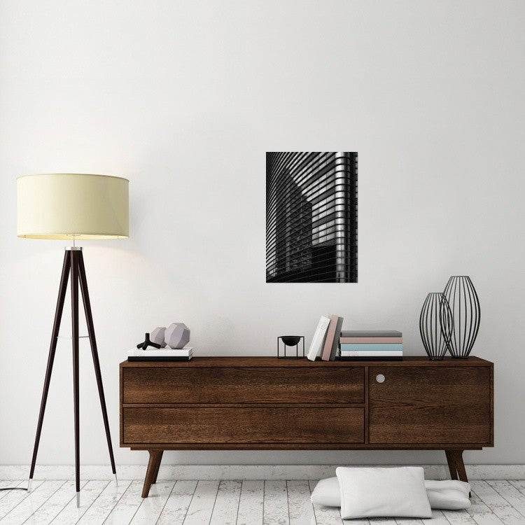 "Filled Lines, Reflected Balconies" Canvas by Yvette Depaepe, 21x30"