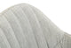 38" Grey Fabric And Metal Bar Stool