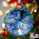 Polar Princess Wreath Glass Ornament