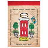 Flag Georgia Front Door 13x18