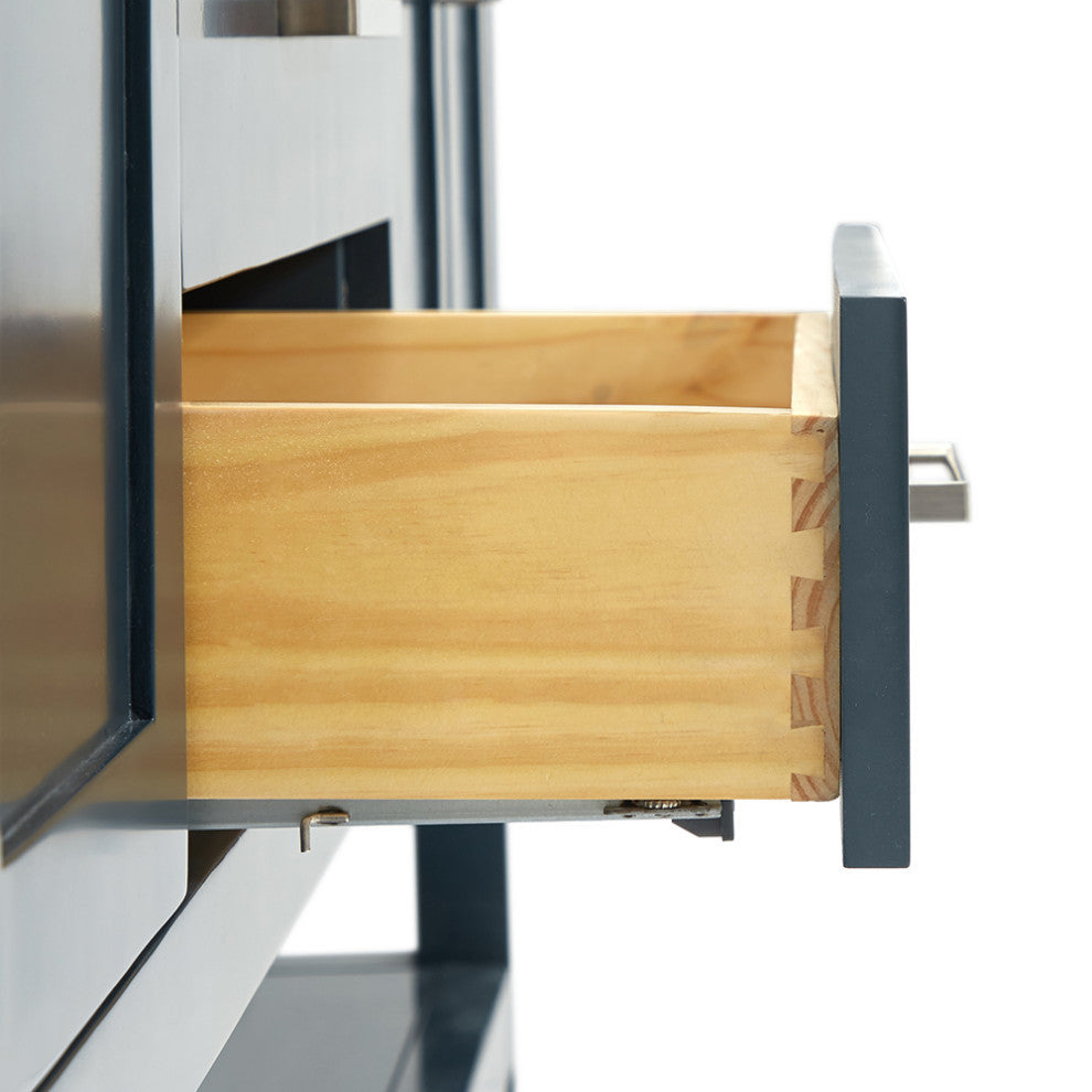 Magnolia 61" Oval Sinks Bath Vanity, 1.5" Carrara Marble