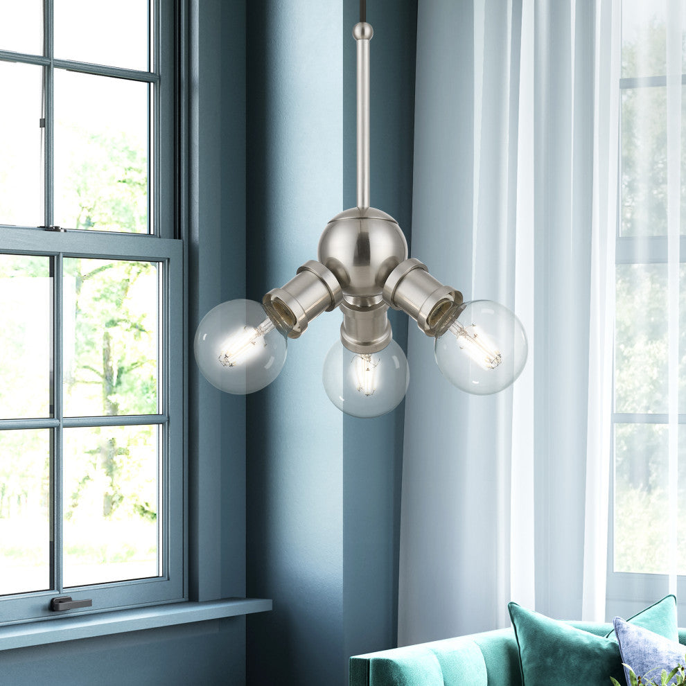 Lansdale 3 Light Brushed Nickel Pendant