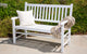 Shine Company Luna Glider Bench, White