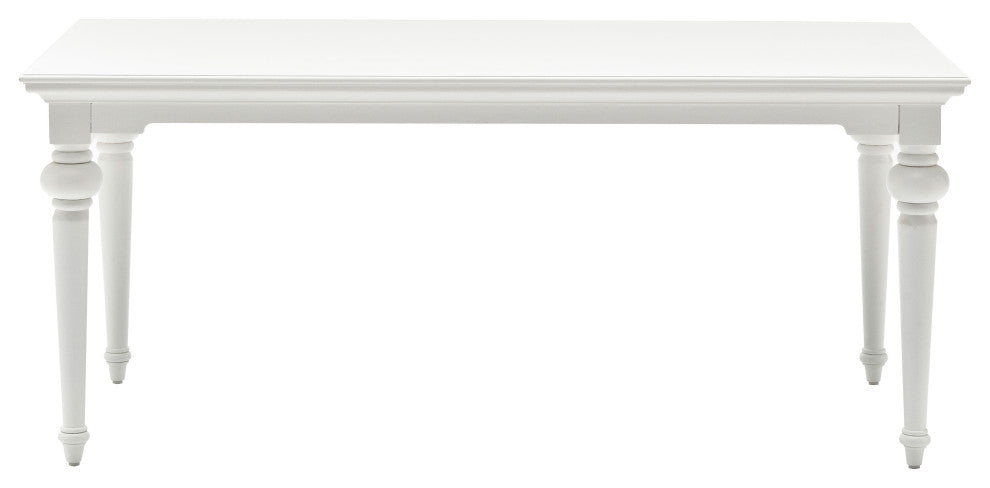 71" Dining Table, Classic White