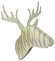 Shiraleah White Deer Head Puzzle Wall Mount Trophy Sculpture