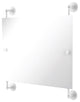 Monte Carlo Landscape Frameless Rail Mounted Mirror, Matte White