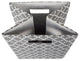 DII Polyester Cube Lattice Gray Square 11x11x11"