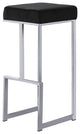Jakob Backless 31" Bar Stool, Stainless Steel, Set of 2, Velvet Black