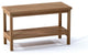 Outdoor Teak Patio Berlin Shower Spa Bench with Bottom Shelf, Large: 30" X 13" X