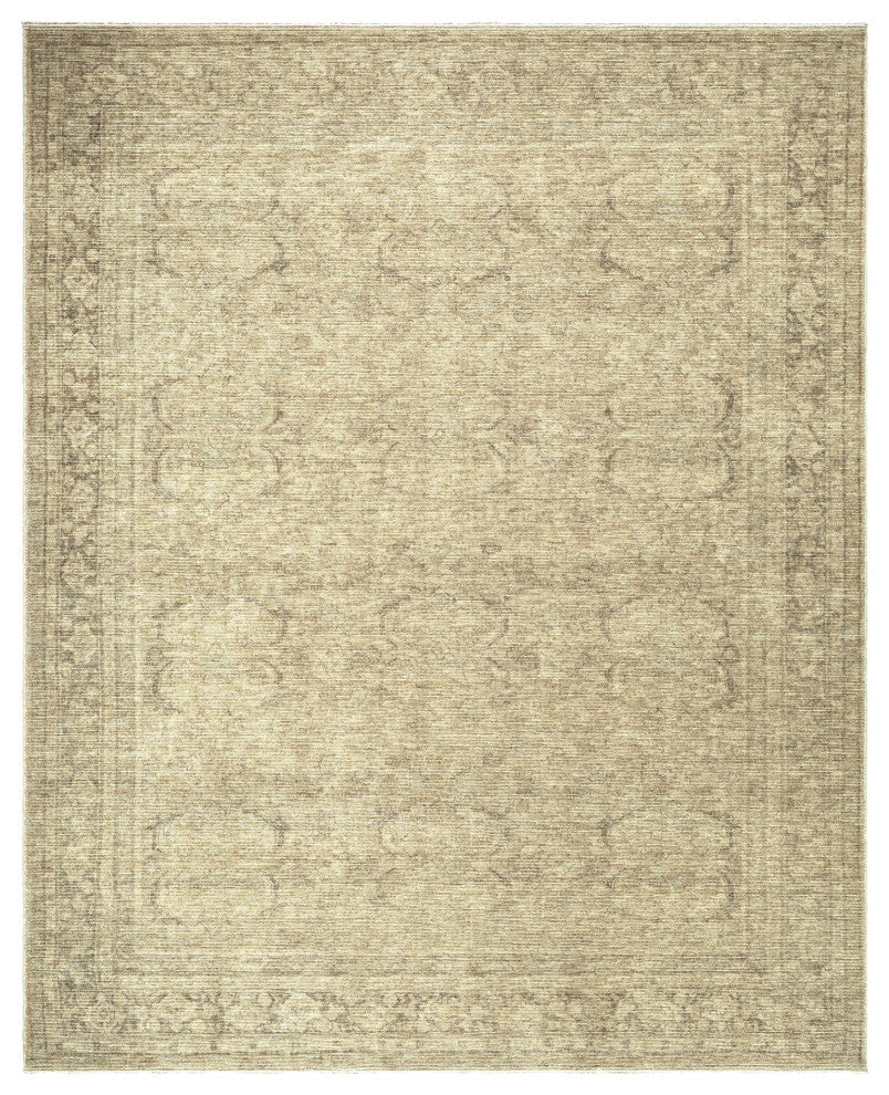 Galey Alix x Livabliss GAHU-2304 Area Rug,Dusty Sage,Ivory,Brown, Tan,6'7"x9'6"