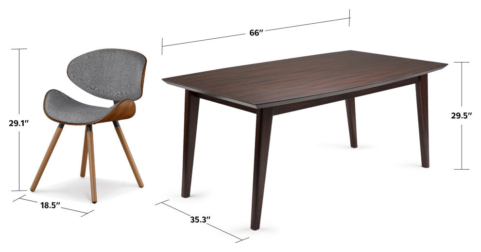 Marana / Draper 5-Piece Dining Set