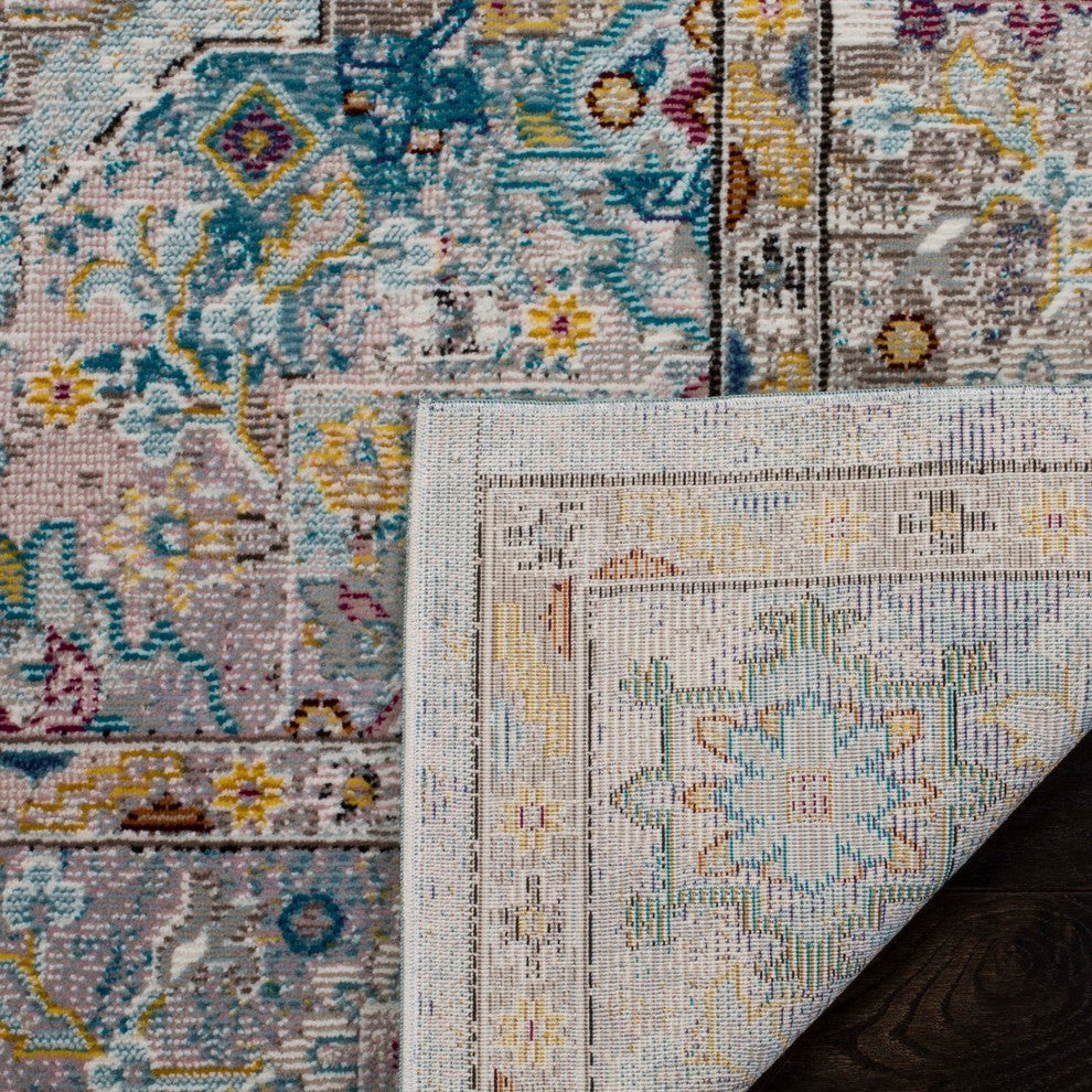 Safavieh Aria Ara183E Vintage/Distressed Rug, Beige/Blue, 9'0"x12'0"