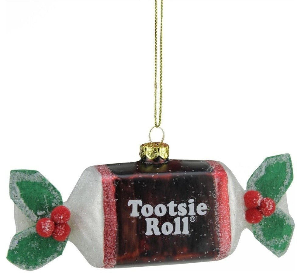 5.25" Candy Lane Tootsie Roll Chocolate Christmas Ornament