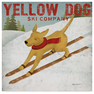 Ryan Fowler 'Yellow Dog Ski Co' Canvas Art
