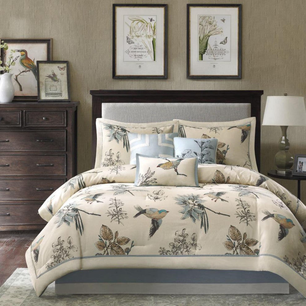 Madison Park Mateless 7-Piece Comforter Set, California King
