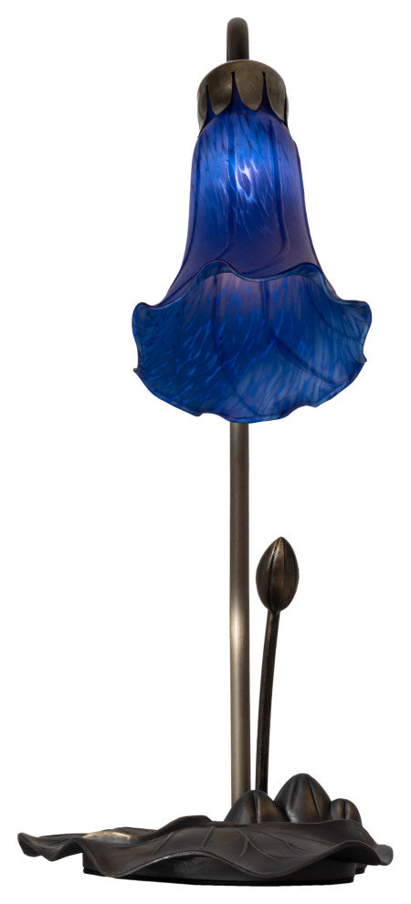 Meyda Lighting 13739 16" High Blue Pond Lily Accent Lamp