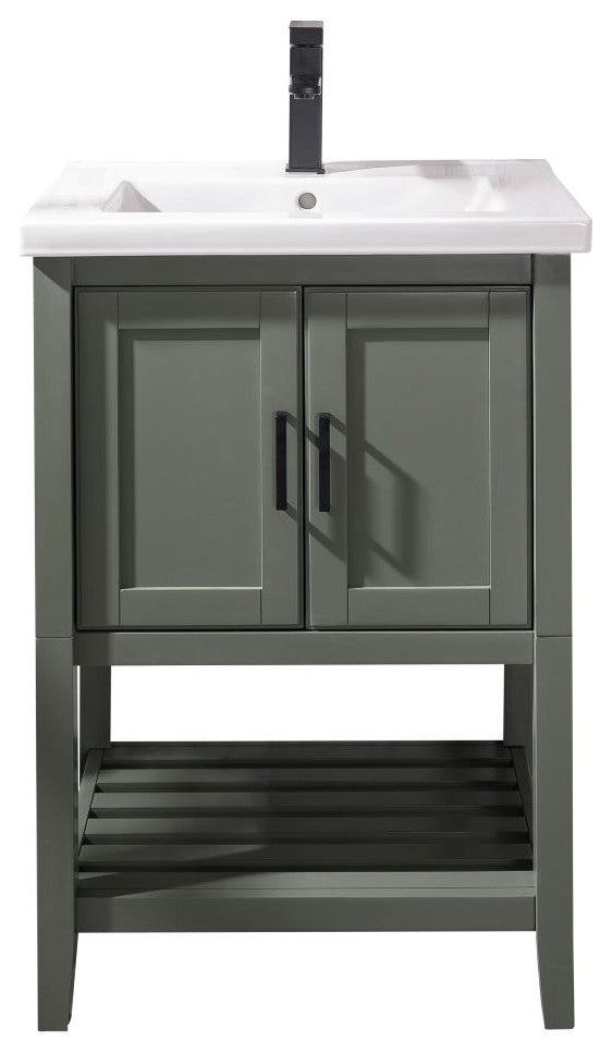 24" Kd Pewter Green Sink Vanity