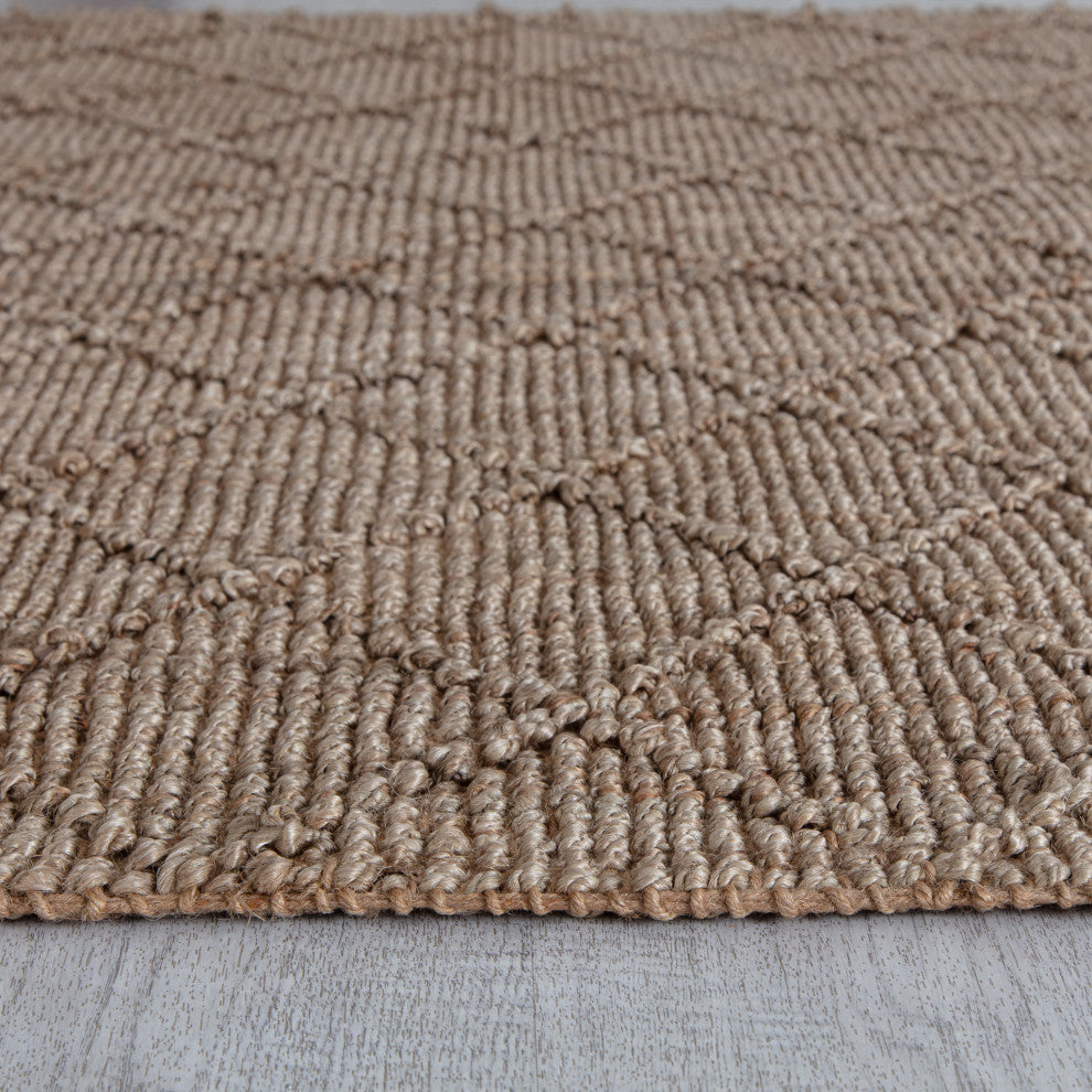 5' x 8' Bronceado Natural Geo Highlow Area Rug