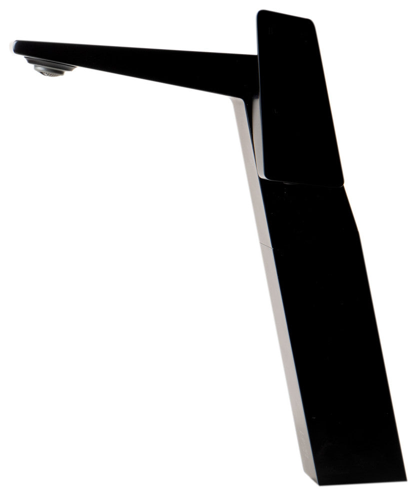 Black Matte Single Hole Tall Bathroom Faucet