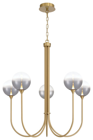 Iissa 5L 34" Gold Smoke Chandelier