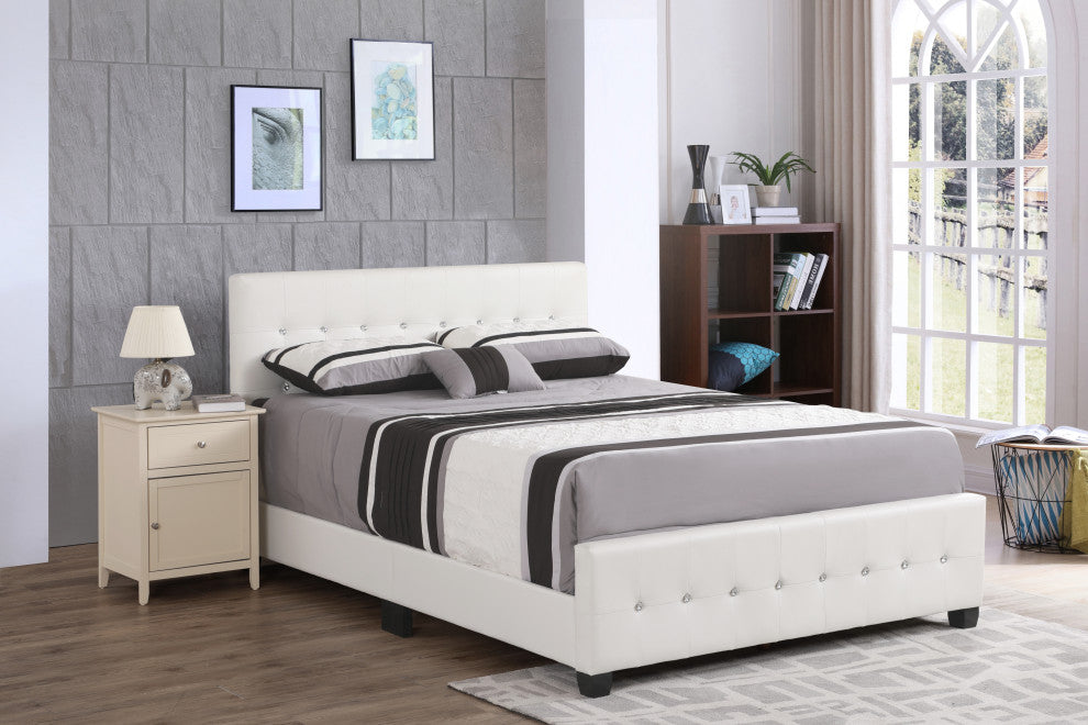 Bed, White, Full, Full