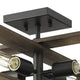 Boundary Collection 24" 4-Lt Semi-Flush Mount Light, Matte Black