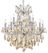 Elegant Lighting 2800D30-GT/RC Maria Theresa 19 Light 30"W - Chrome