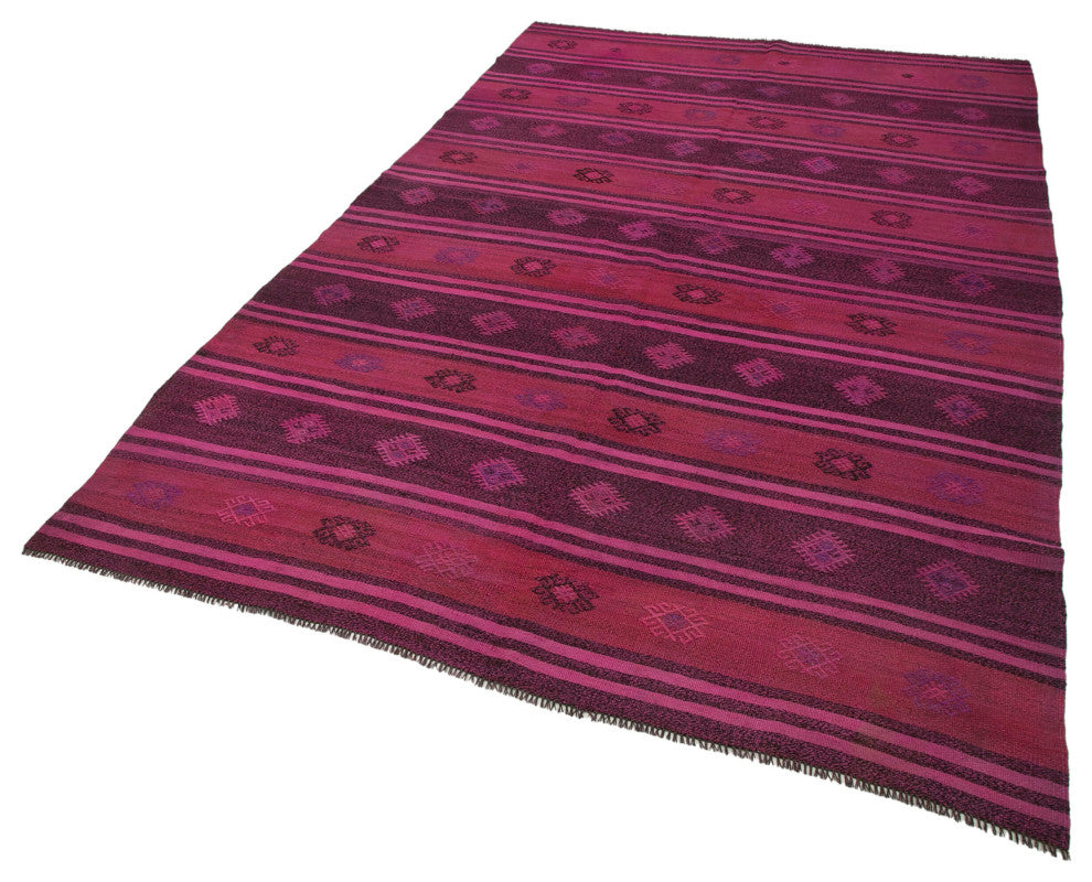 Rug N Carpet - Hand-knotted Turkish 5' 9'' x 9' 0'' Contemporary Wool Kilim Rug