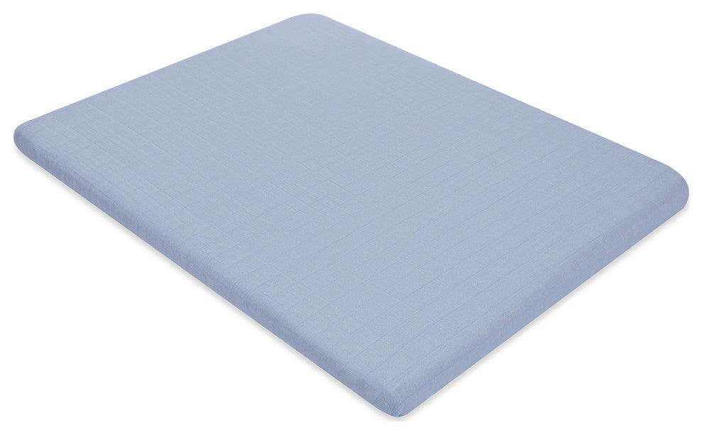 All-Stages Midi Crib Sheet, GOTS Certified Organic Muslin Cotton, Dewdrop