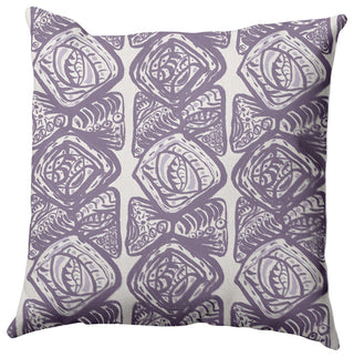 Cowry Cluster Pillow, Purple, 20"x20"