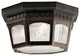 Outdoor Ceiling 3-Light, Rubbed Bronze