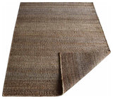 Hand Woven Jute Area Rug Solid Light Brown, [Rectangle] 5'x8'