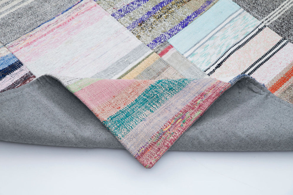 Rug N Carpet - Handmade Anatolian 8' 2'' x 10' 0'' Rustic Patchwork Kilim Rug