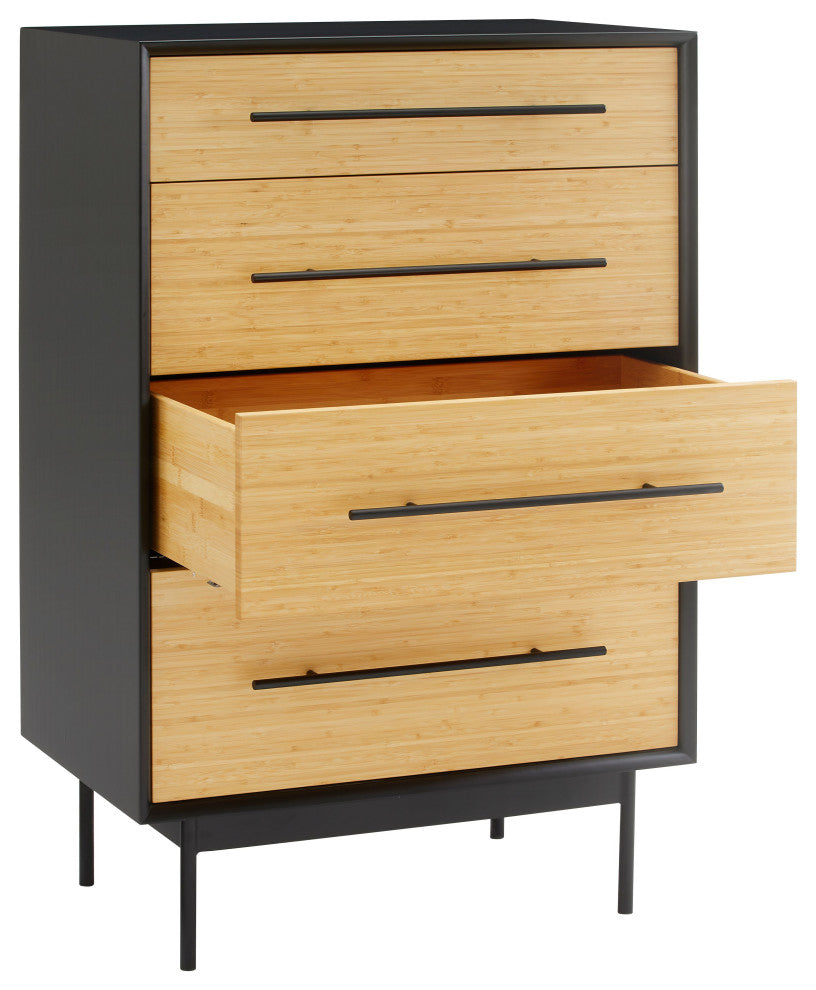 Santa Cruz 4 Drawer High Chest, Wheat
