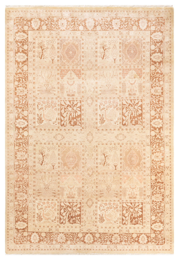 Mogul, One-of-a-Kind Hand-Knotted Area Rug Ivory, 6'2"x9'1"