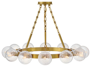 Fredrick Ramond Coco Medium Single Tier Chandelier, Lacquered Brass
