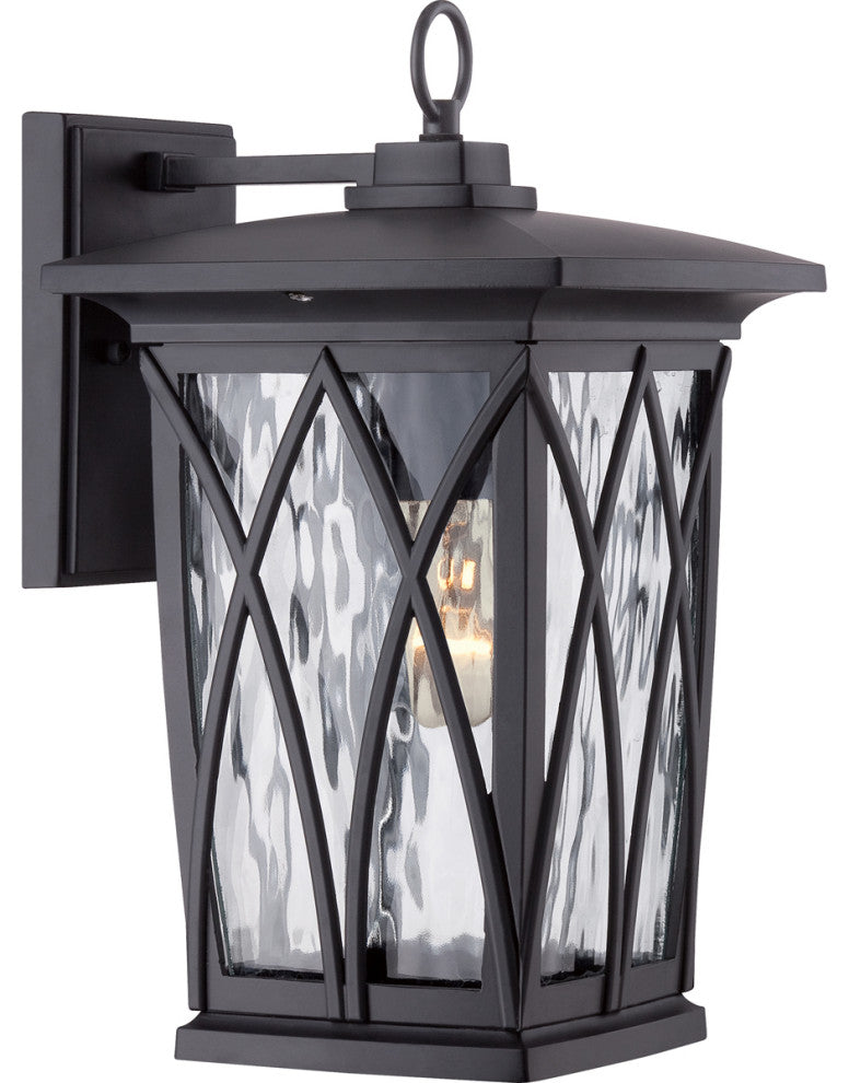 Grover 1-Light Outdoor Lantern, Mystic Black