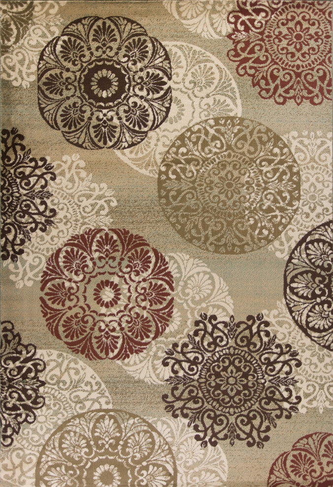 HomeRoots 7' x 10' Polypropylene Sage Area Rug