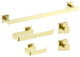 Blaze 5 Piece Bathroom Hardware Set, Brushed Gold
