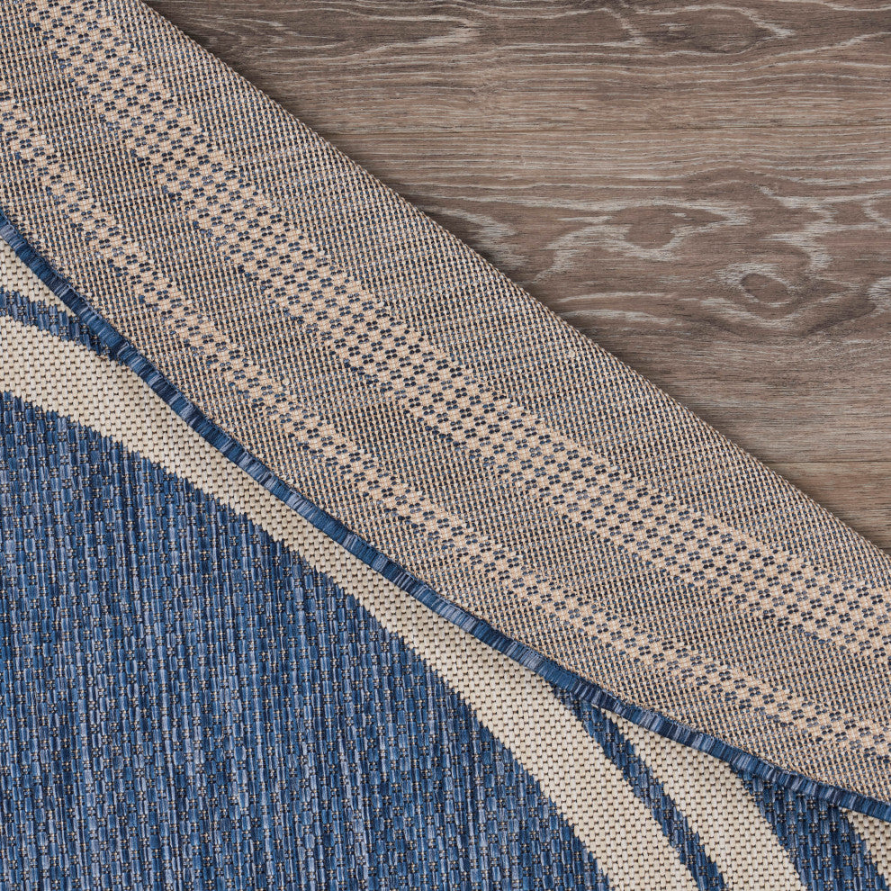 Nautical Navigation Indoor Outdoor Rug, 7'6" Round