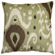 Pillow Decor - Indah Ikat Green 20 x 20 Throw Pillow