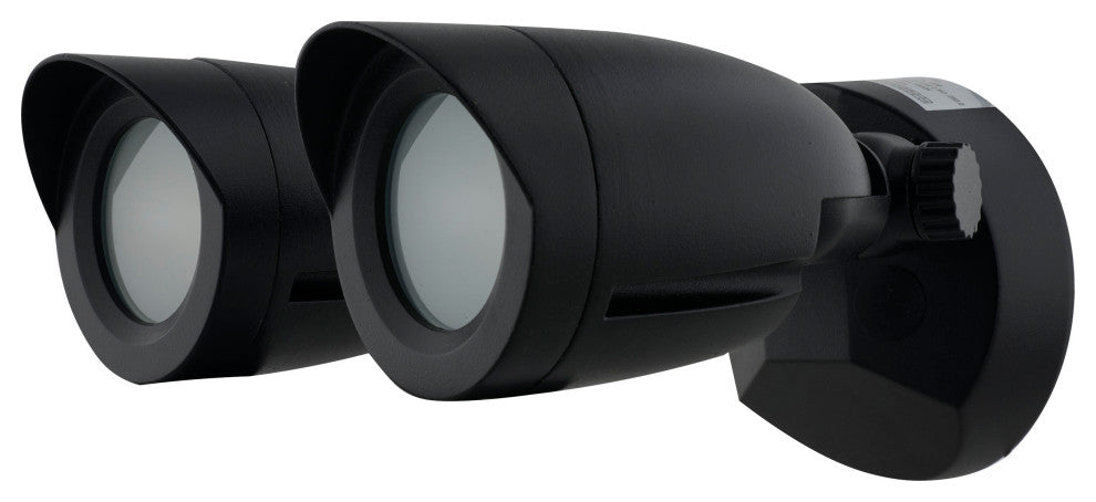 LED Security Light - Dual Head - Black Finish - 3000K