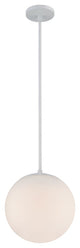 Niveous 10" LED Pendant 3500K, White