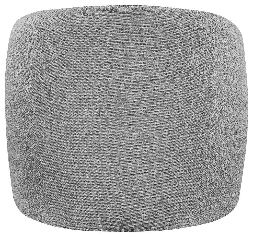 Acadia Boucle Fabric Upholstered Accent Chair, Grey