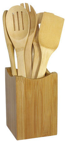 Oceanstar 7 Piece Bamboo Cooking Utensil Set