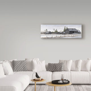 "Amish Winter" by John Morrow, Canvas Art, 8"x24"