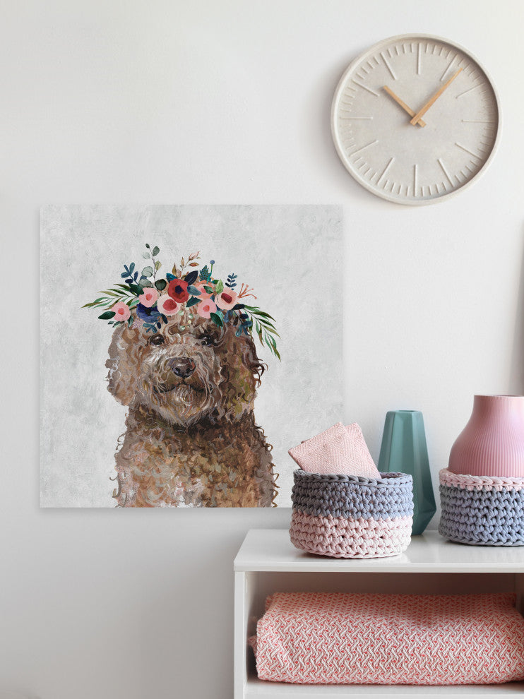 "Milo Meets World" Painting Print on Wrapped Canvas, 40x40